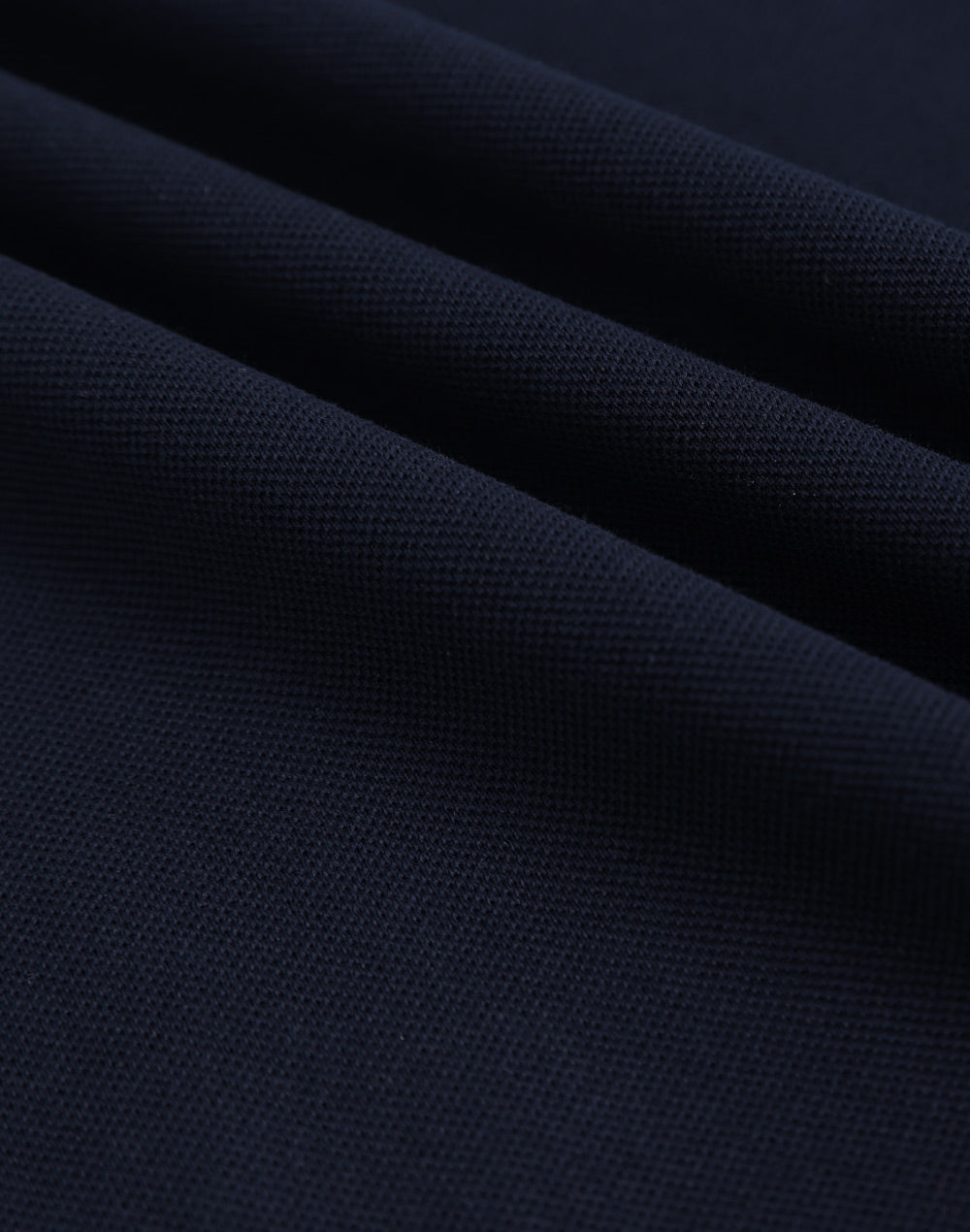 Mens Ultrafine Cotton Pique Short Sleeve Polo - Navy