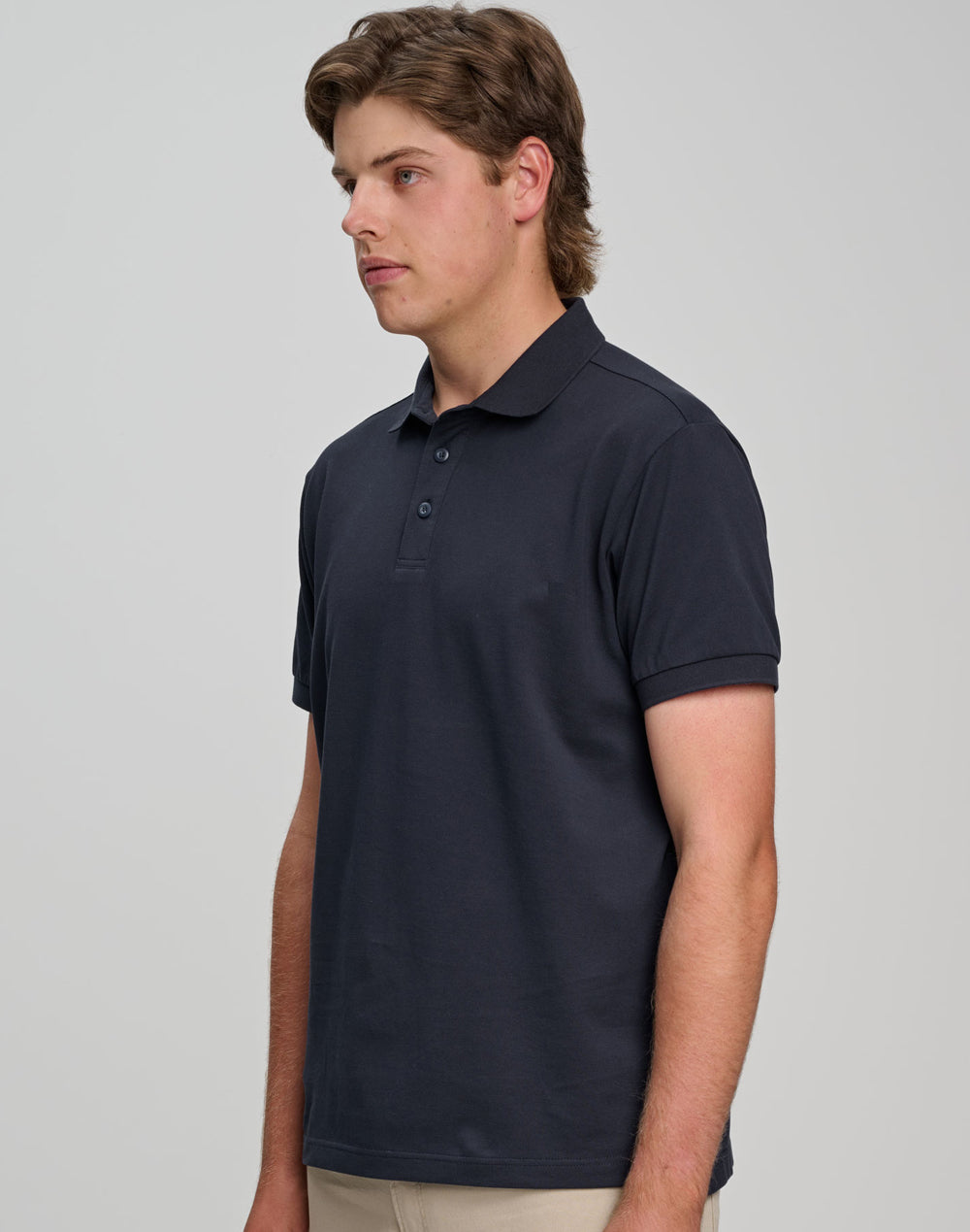 Mens Ultrafine Cotton Pique Short Sleeve Polo