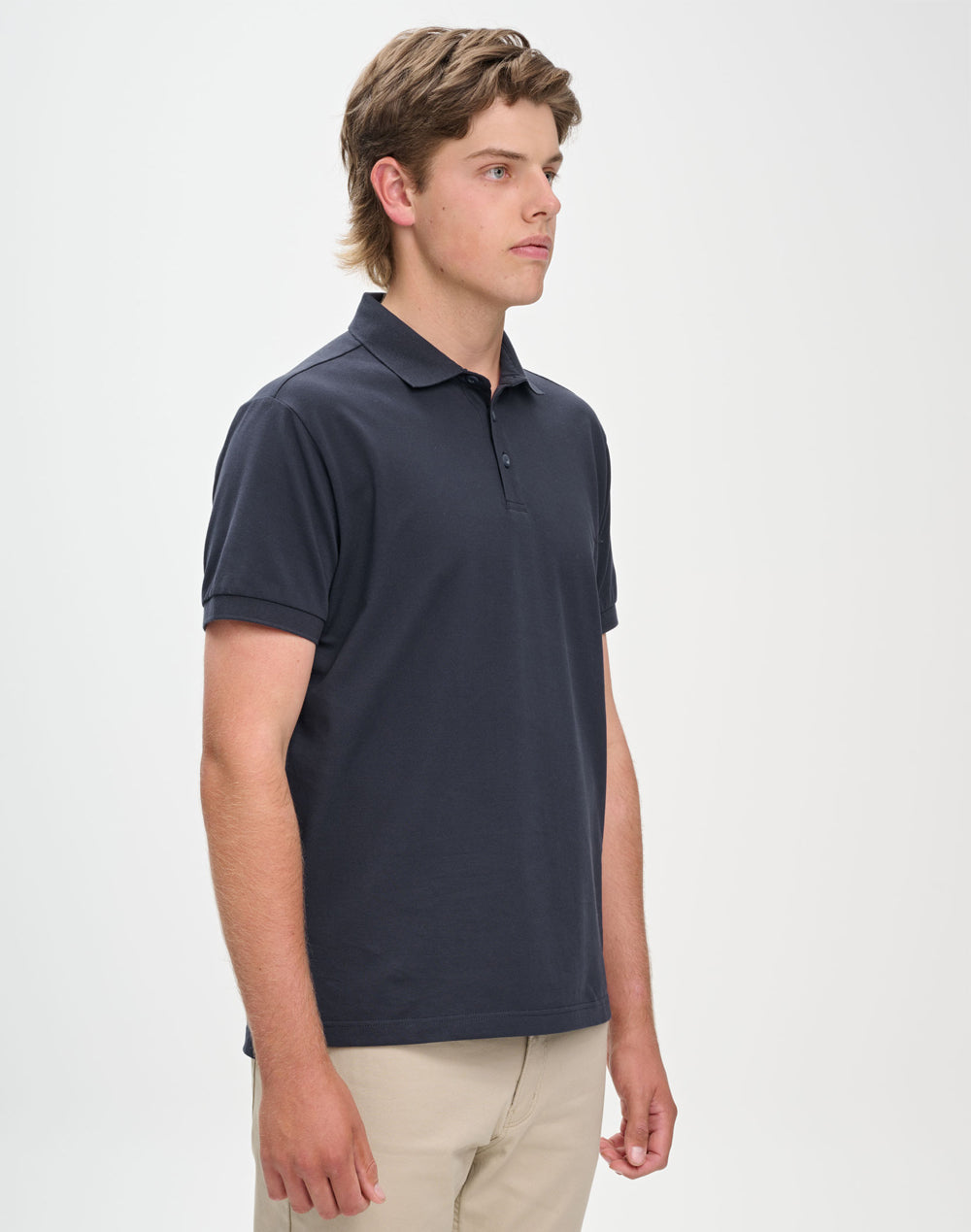 Mens Ultrafine Cotton Pique Short Sleeve Polo