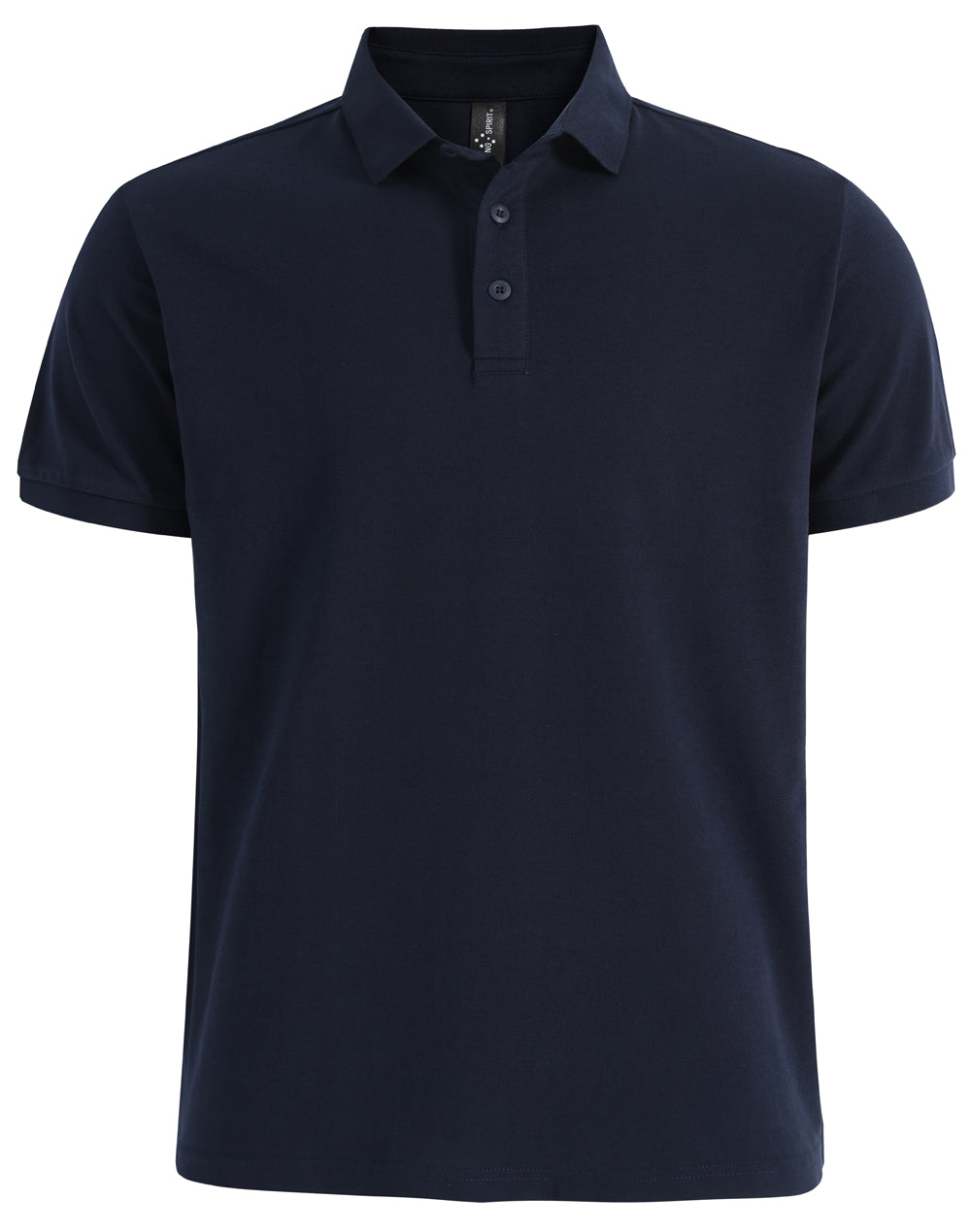 Mens Ultrafine Cotton Pique Short Sleeve Polo - Navy