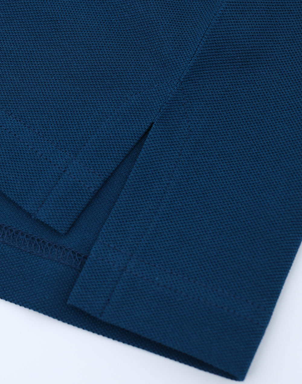 Mens Ultrafine Cotton Pique Short Sleeve Polo - Ocean Blue