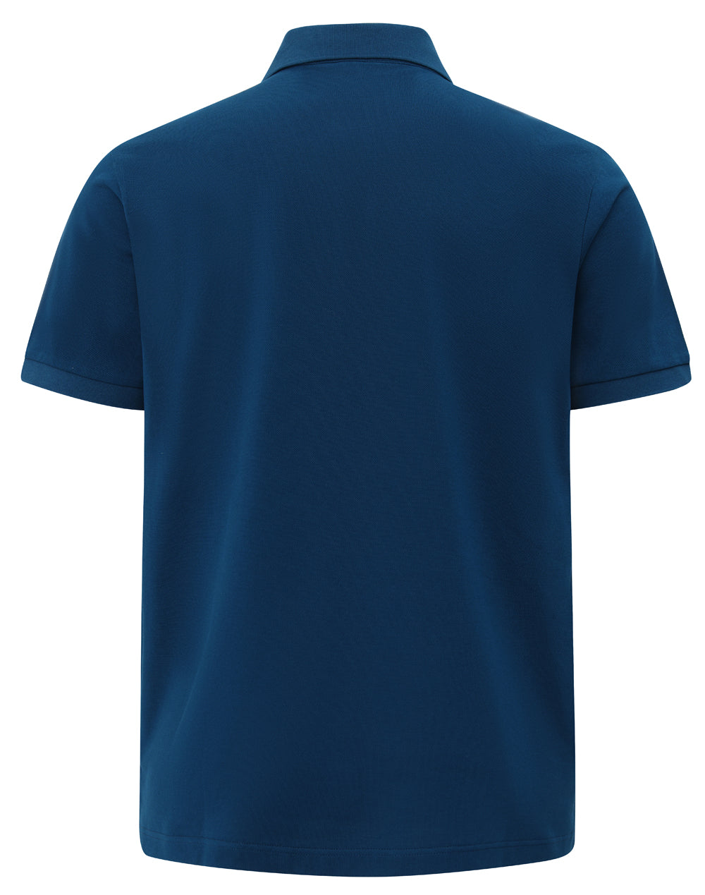 Mens Ultrafine Cotton Pique Short Sleeve Polo - Ocean Blue
