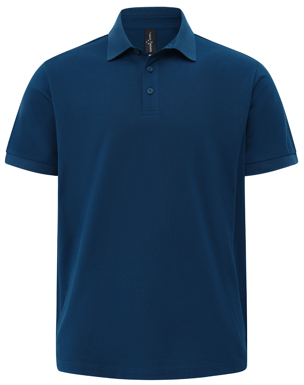 Mens Ultrafine Cotton Pique Short Sleeve Polo - Ocean Blue