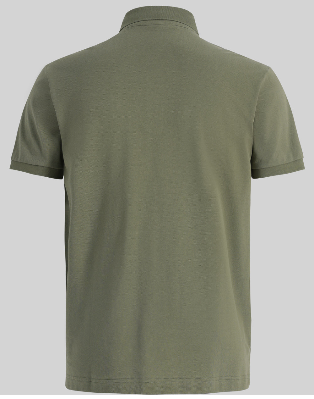 Mens Ultrafine Cotton Pique Short Sleeve Polo - Olive Green