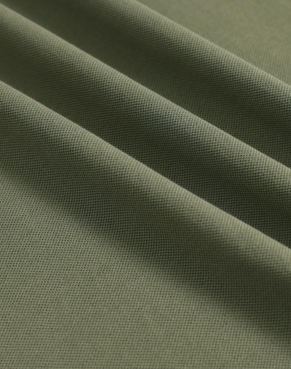 Mens Ultrafine Cotton Pique Short Sleeve Polo - Olive Green