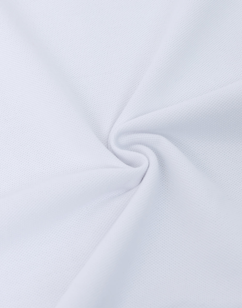 Mens Ultrafine Cotton Pique Short Sleeve Polo - White