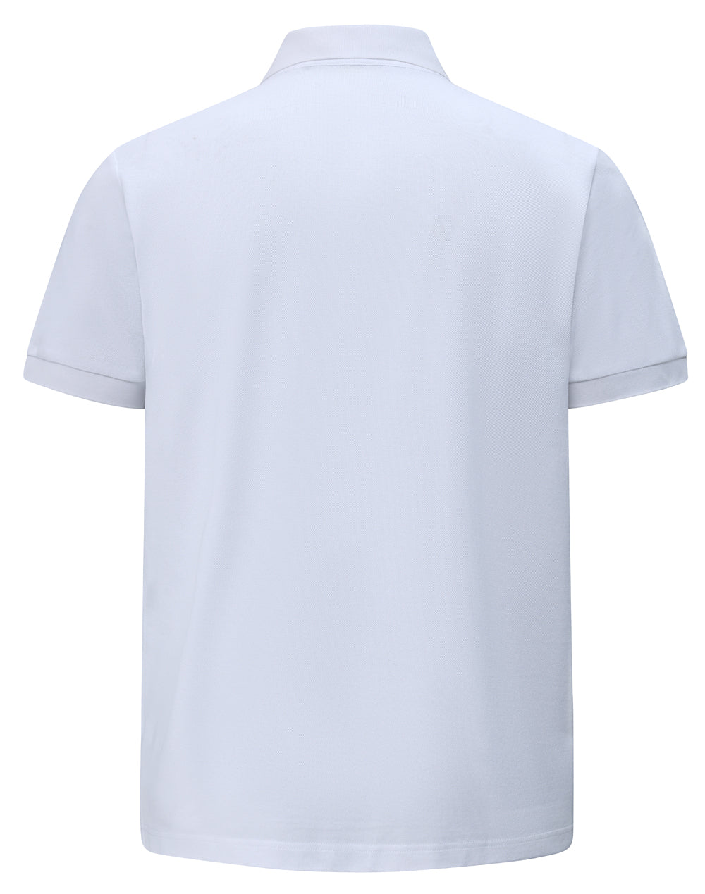Mens Ultrafine Cotton Pique Short Sleeve Polo - White