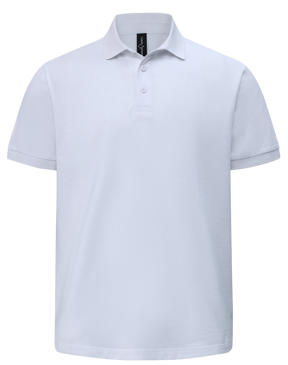 Mens Ultrafine Cotton Pique Short Sleeve Polo - White