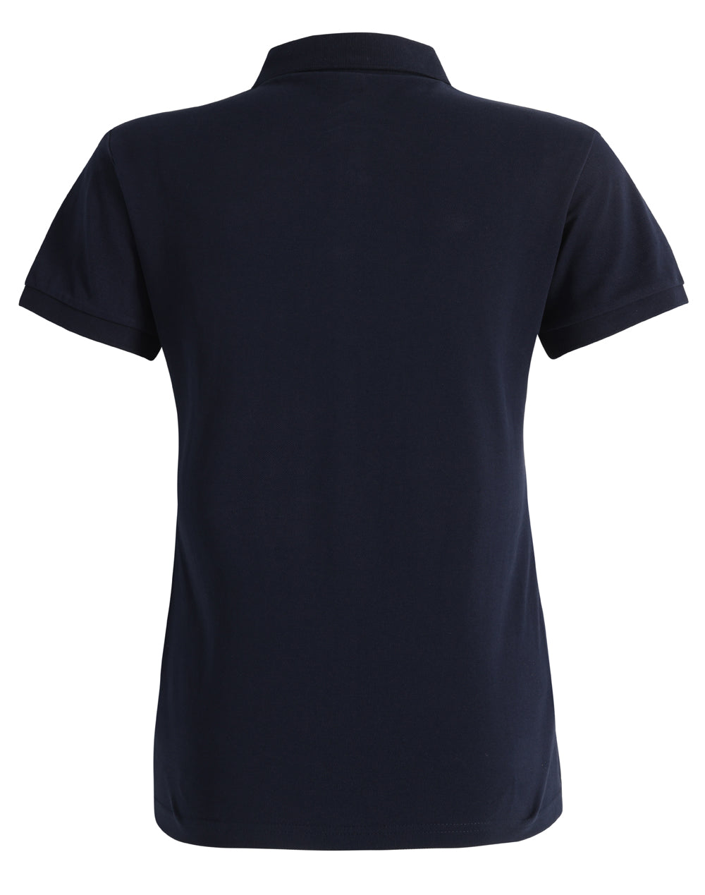 Ladies Ultrafine Cotton Pique Short Sleeve Polo - Navy