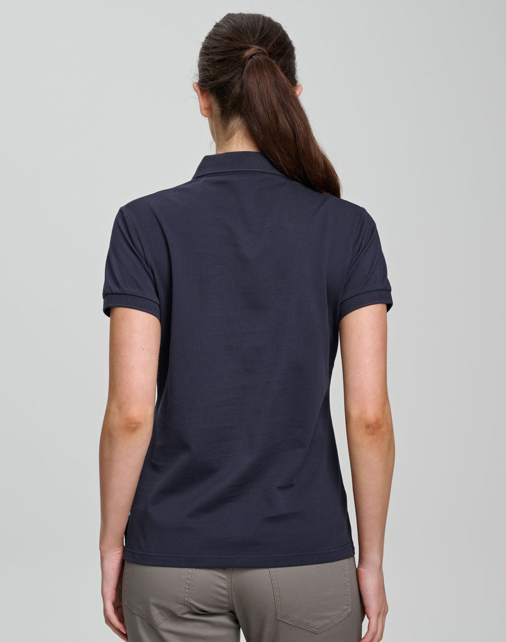 Ladies Ultrafine Cotton Pique Short Sleeve Polo