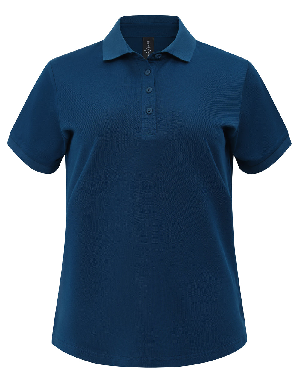 Ladies Ultrafine Cotton Pique Short Sleeve Polo - Ocean Blue