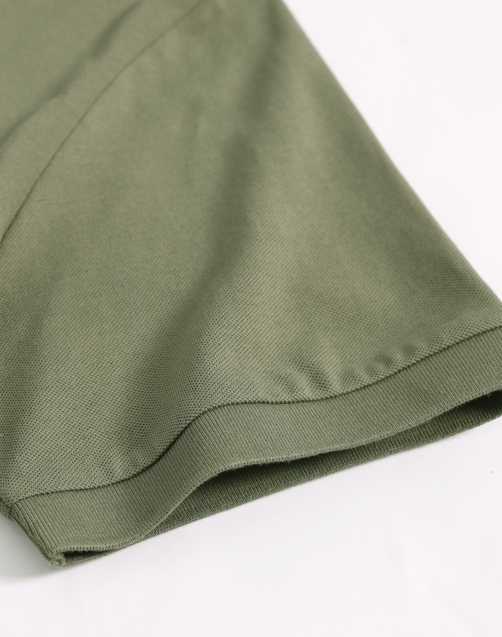 Ladies Ultrafine Cotton Pique Short Sleeve Polo - Olive Green