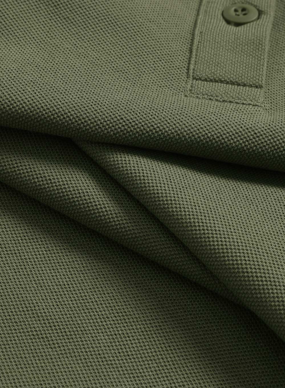 Ladies Ultrafine Cotton Pique Short Sleeve Polo - Olive Green