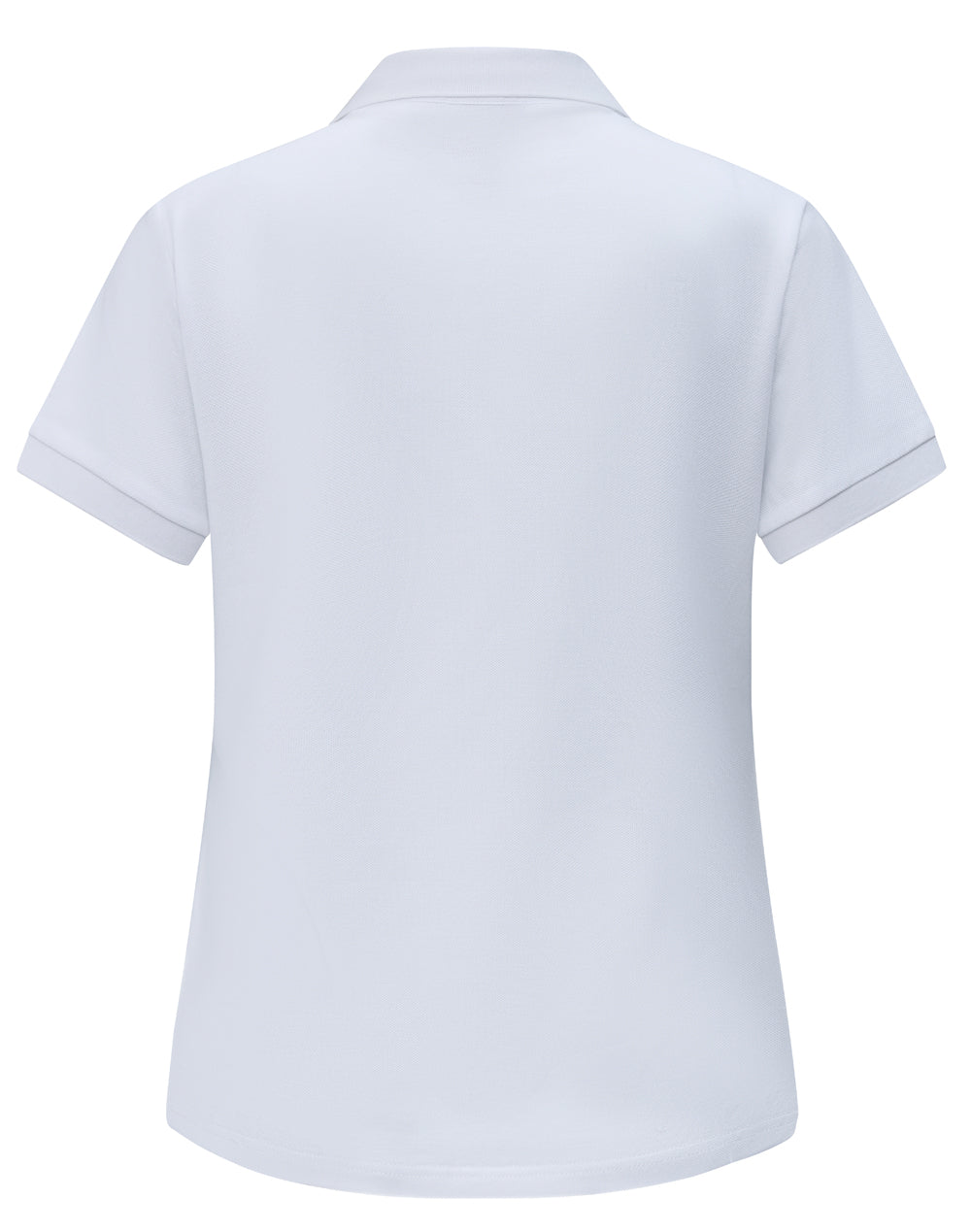 Ladies Ultrafine Cotton Pique Short Sleeve Polo - White