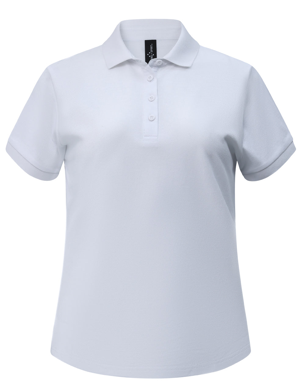 Ladies Ultrafine Cotton Pique Short Sleeve Polo - White