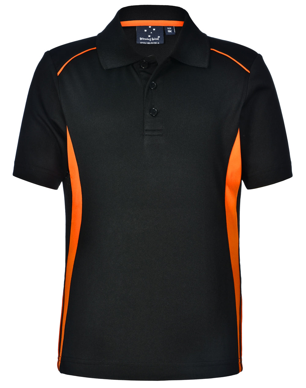 Pursuit Polo Kids - Black Orange