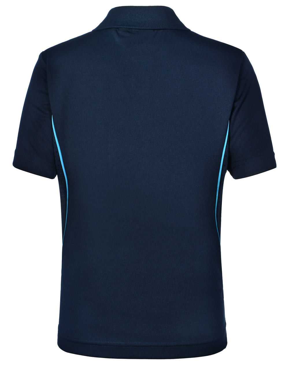 Pursuit Polo Kids - Navy Aqua Blue