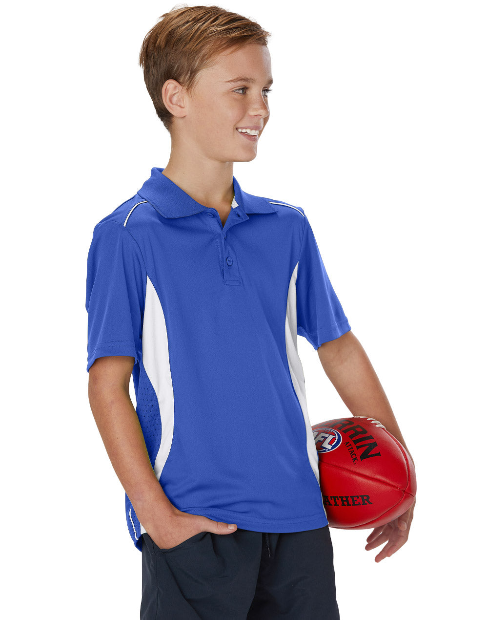 Pursuit Polo Kids - Royal White