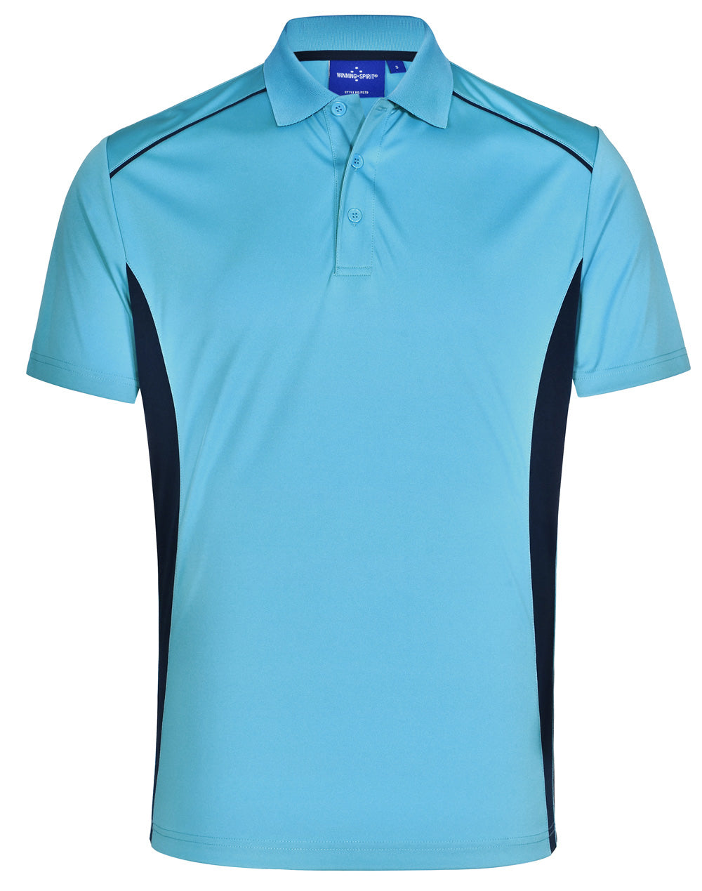 Pursuit Polo Men'S - Aqua Blue Navy