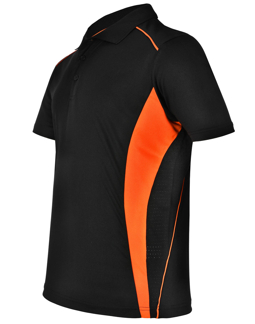 Pursuit Polo Men'S - Black Orange