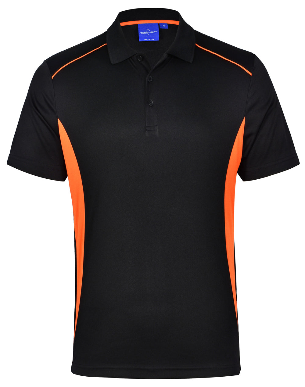 Pursuit Polo Men'S - Black Orange