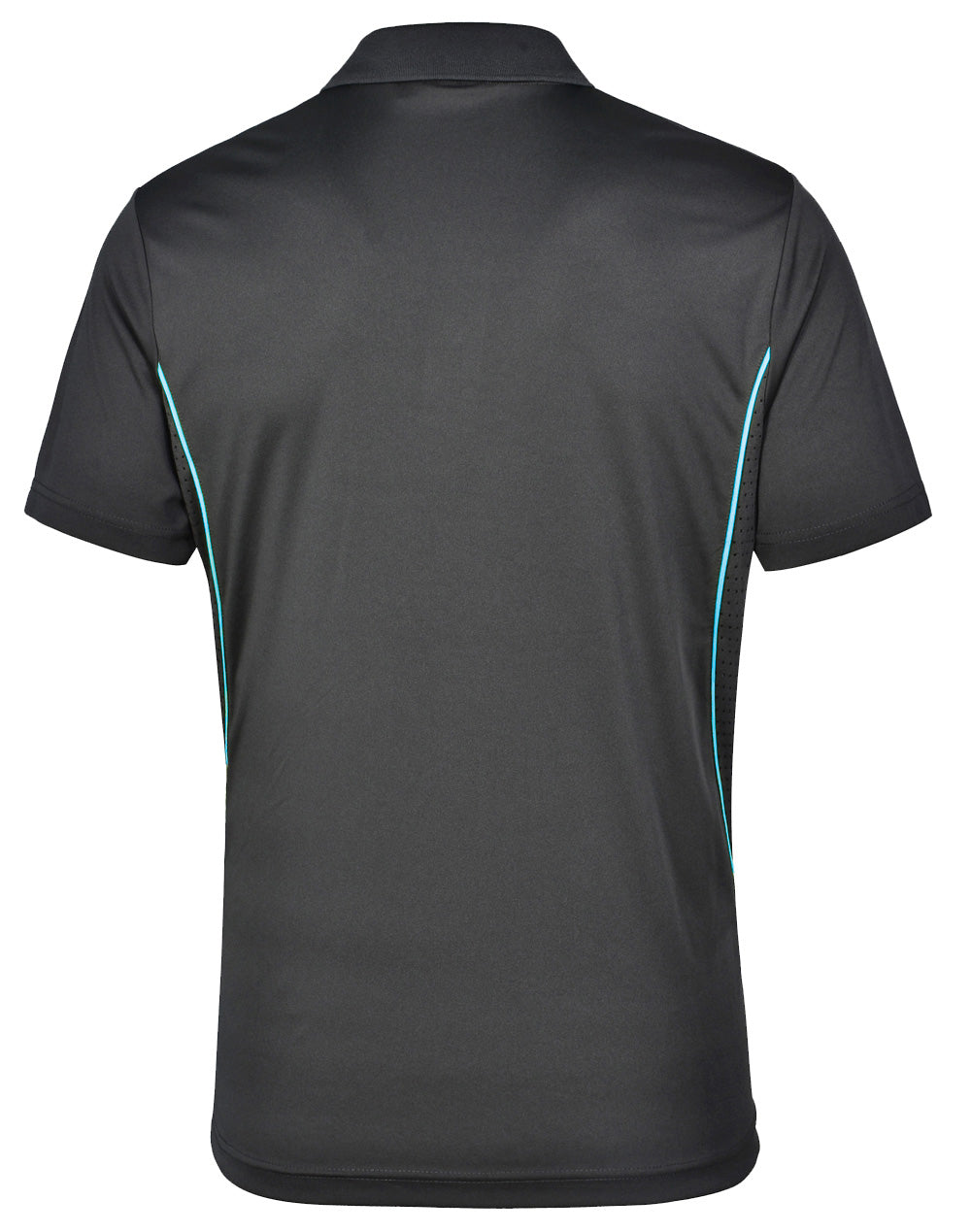 Pursuit Polo Men'S - Charcoal Aqua Blue