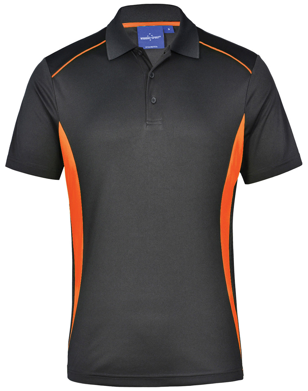 Pursuit Polo Men'S - Charcoal Fluoro Orange