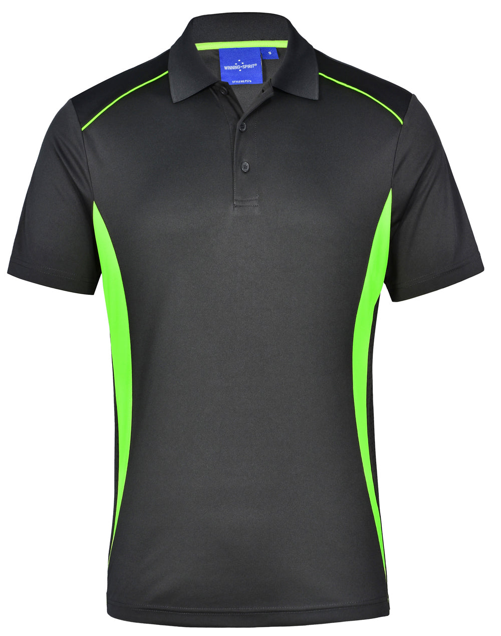 Pursuit Polo Men'S - Charcoal Lime