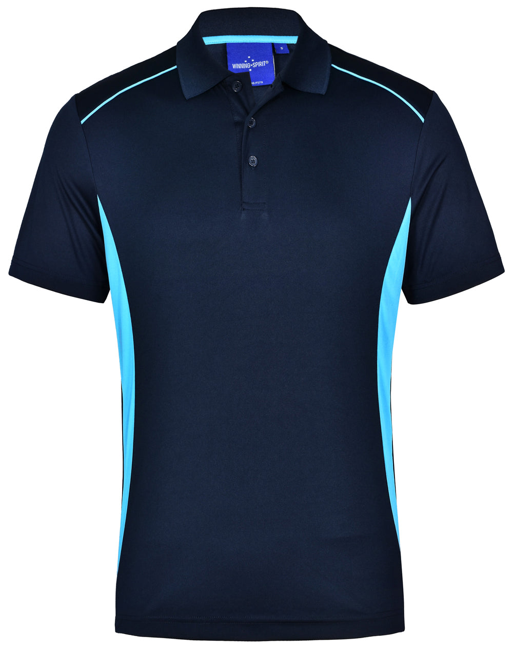 Pursuit Polo Men'S - Navy Aqua Blue