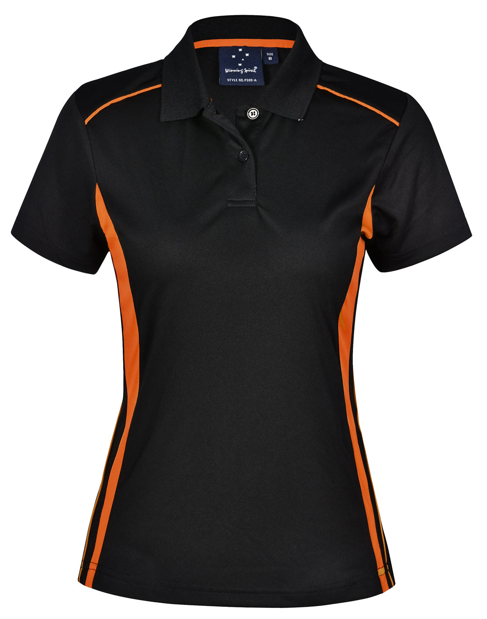 Pursuit Polo Ladies' - Black Orange