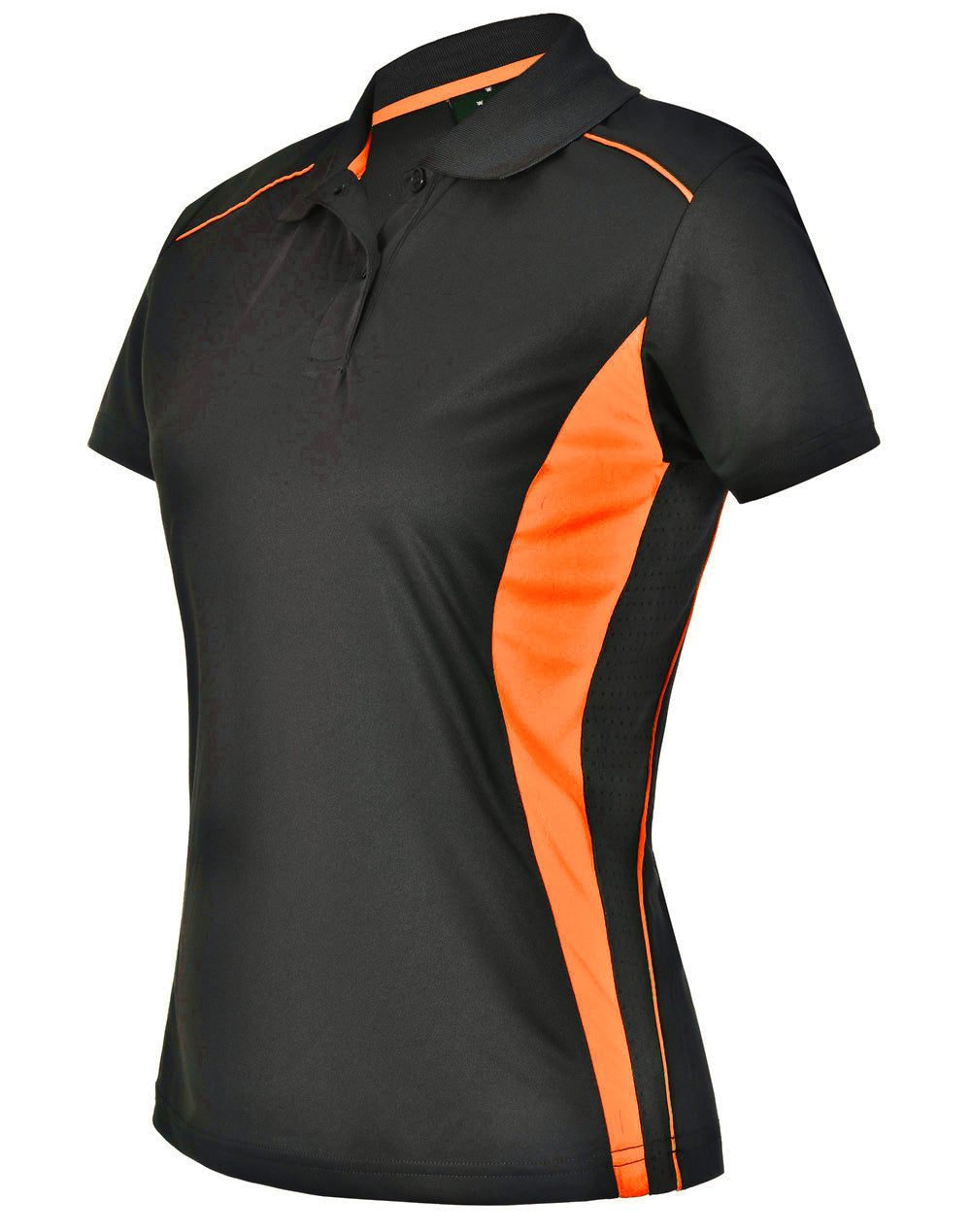 Pursuit Polo Ladies' - Charcoal Fluoro Orange