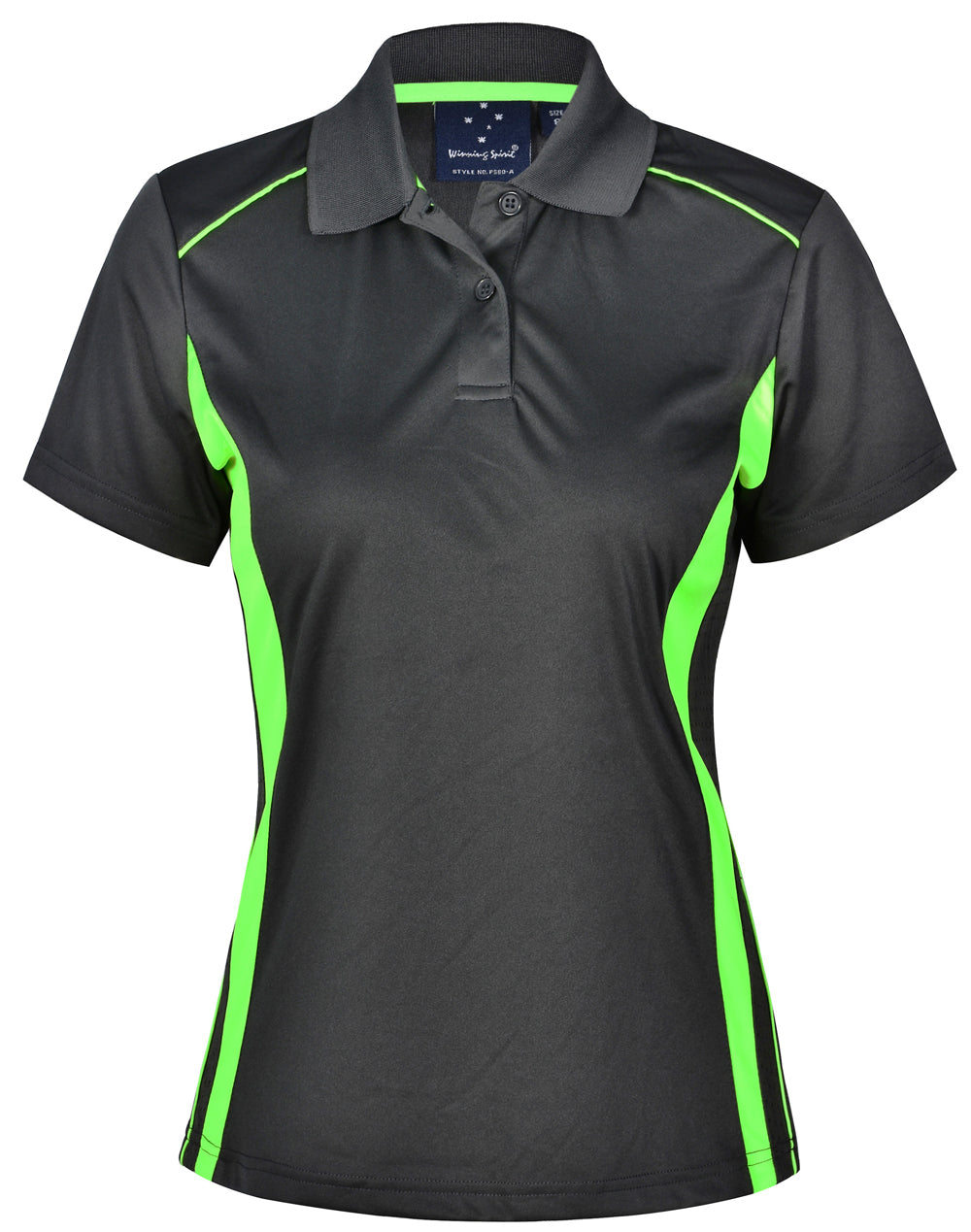 Pursuit Polo Ladies' - Charcoal Lime