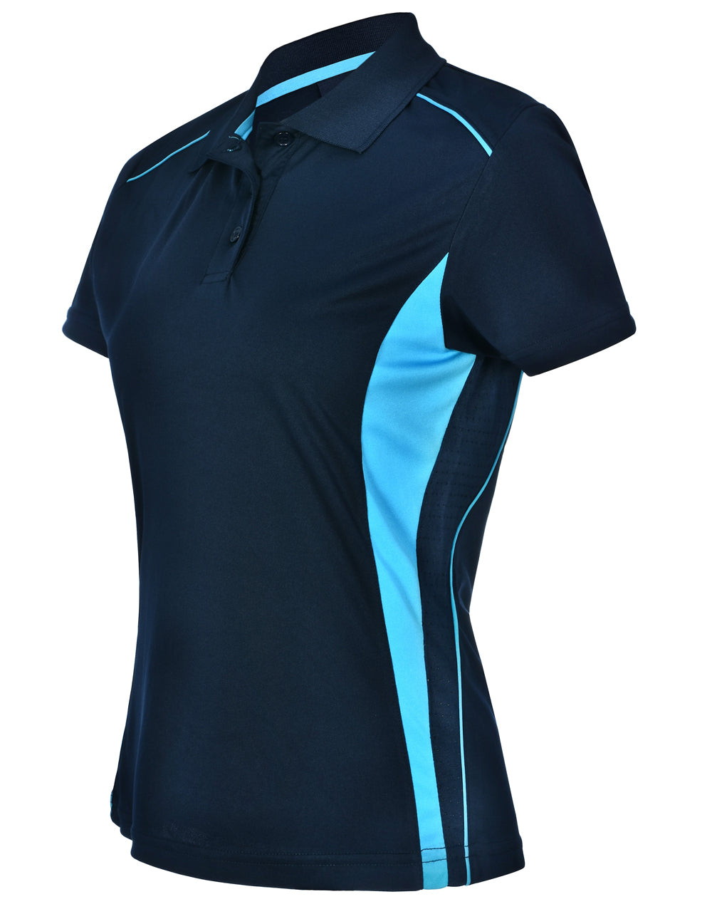 Pursuit Polo Ladies' - Navy Aqua Blue