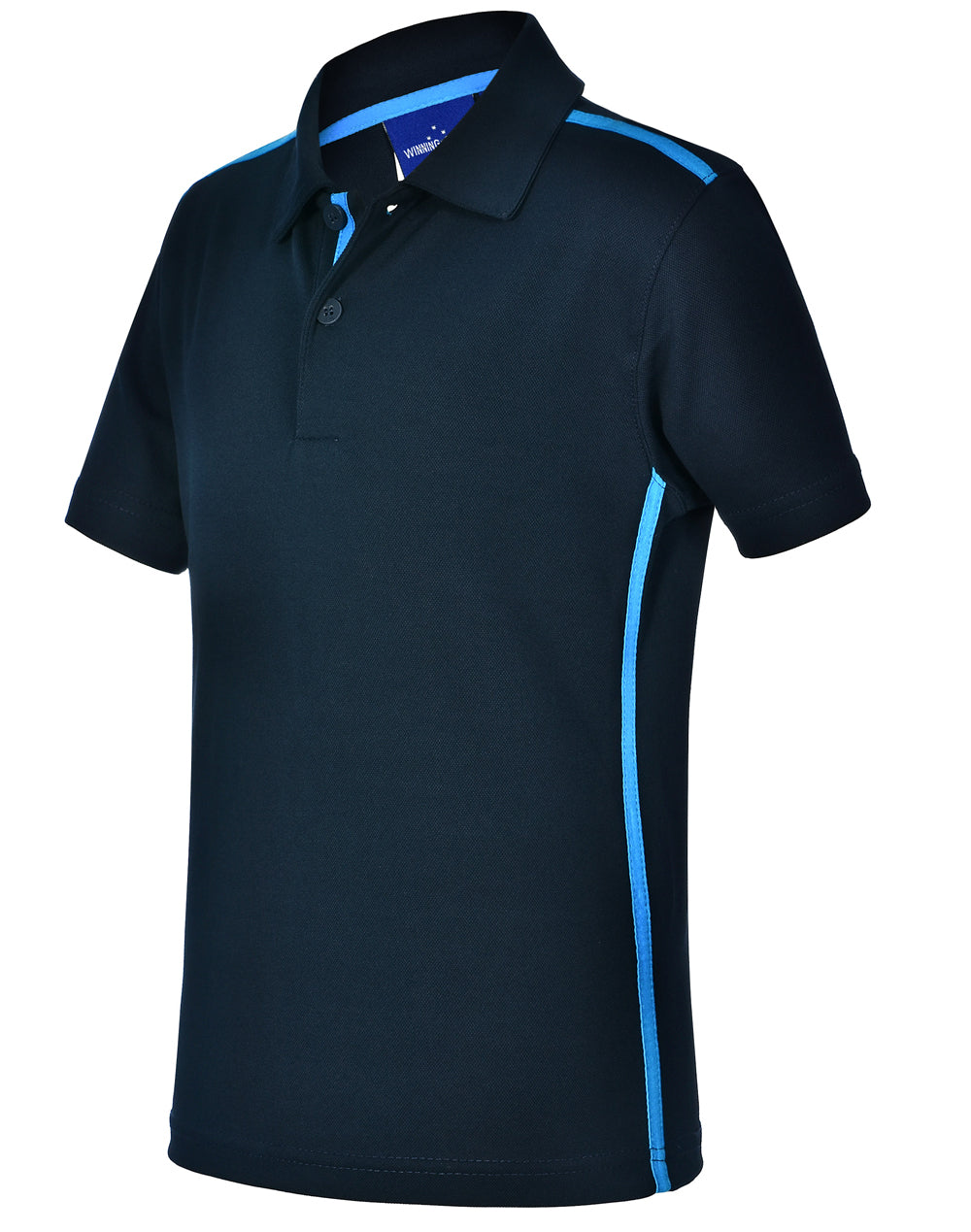 Staten Polo Shirt Kid'S - Navy Cyan