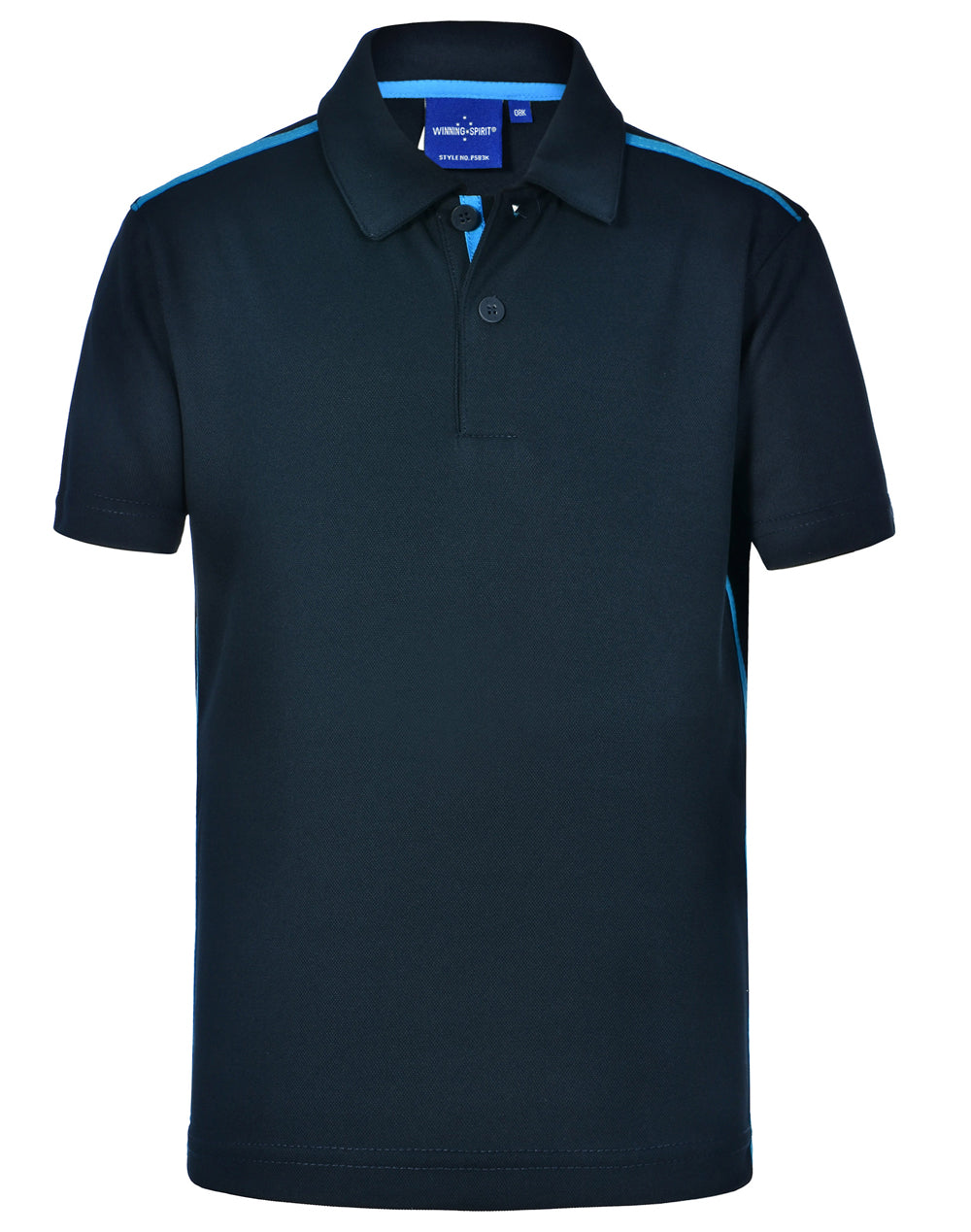 Staten Polo Shirt Kid'S - Navy Cyan