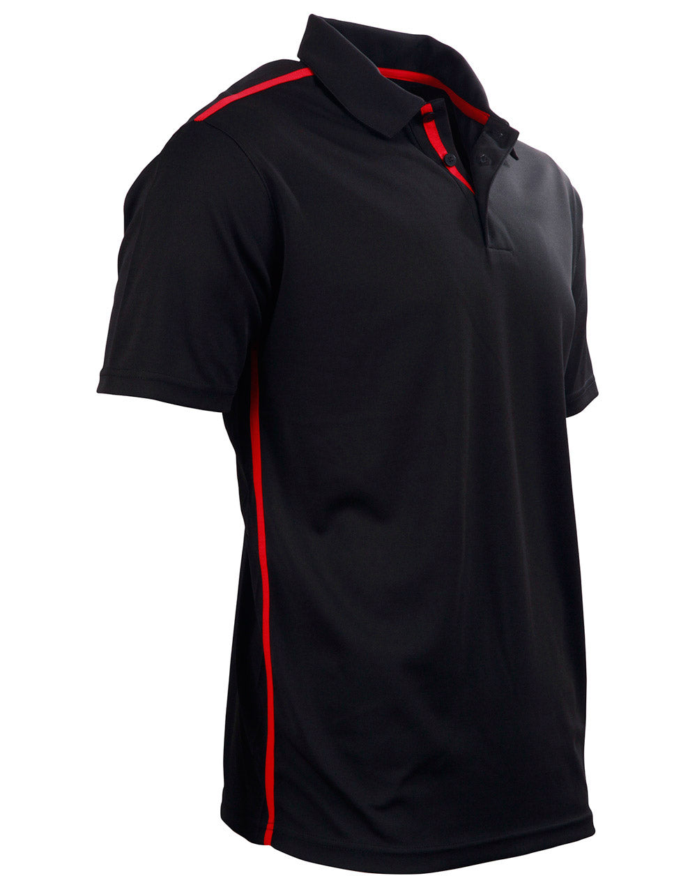 Staten Polo Shirt Men'S - Black Red