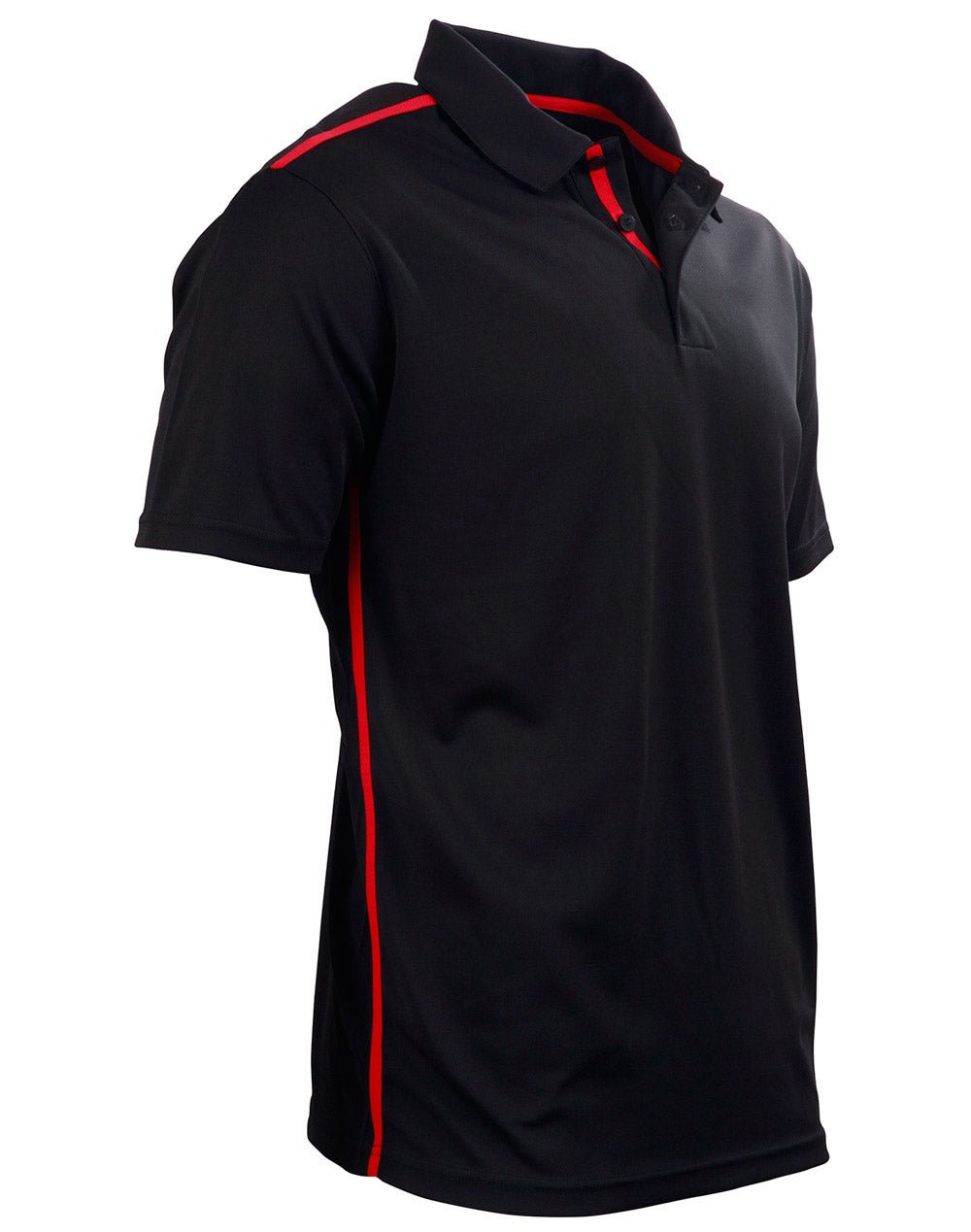 Staten Polo Shirt Men'S - Black Red