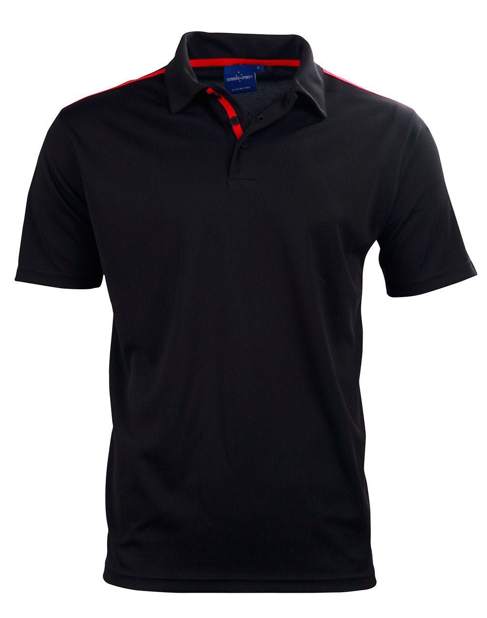 Staten Polo Shirt Kid'S - Black Red
