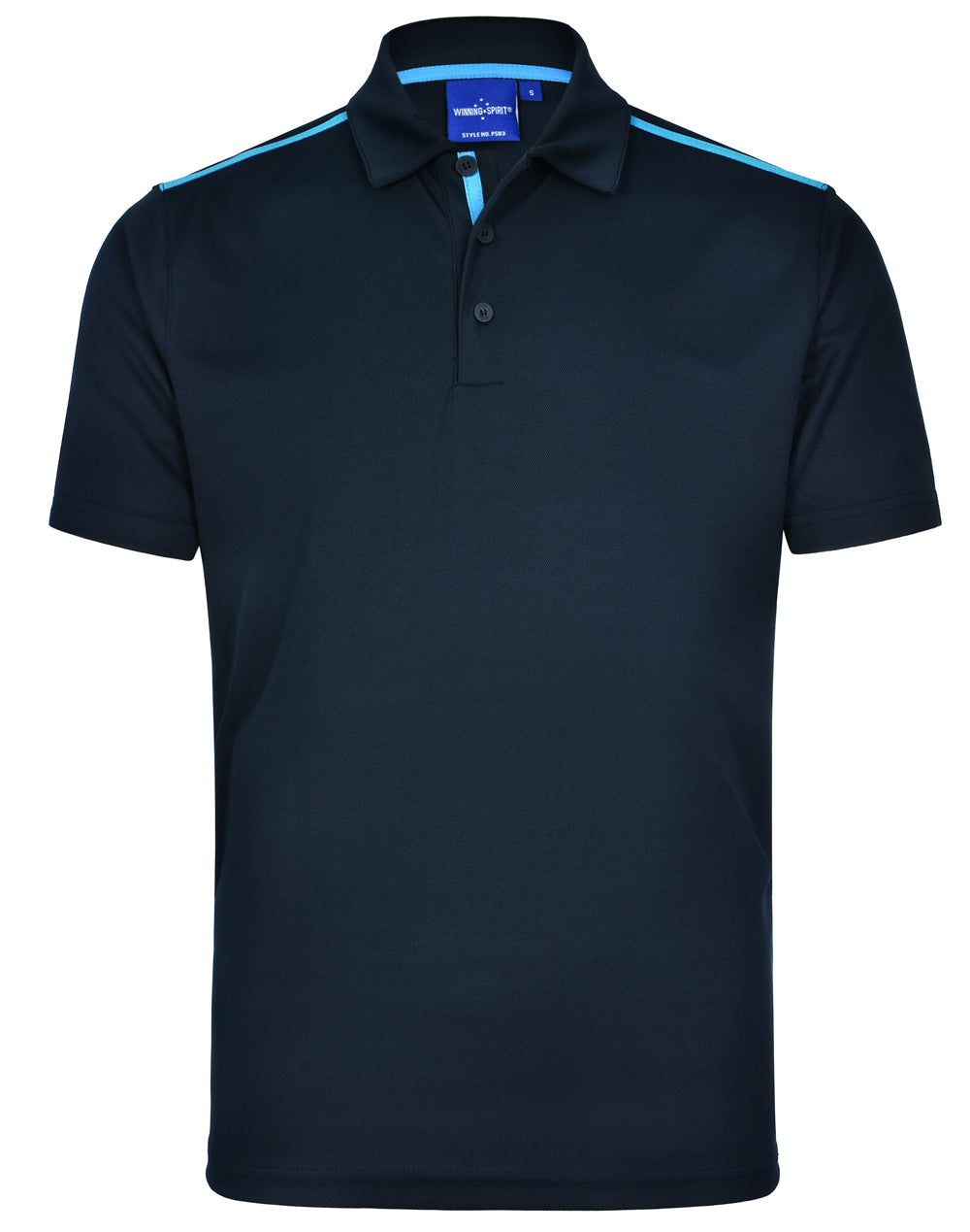 Staten Polo Shirt Men'S - Navy Cyan