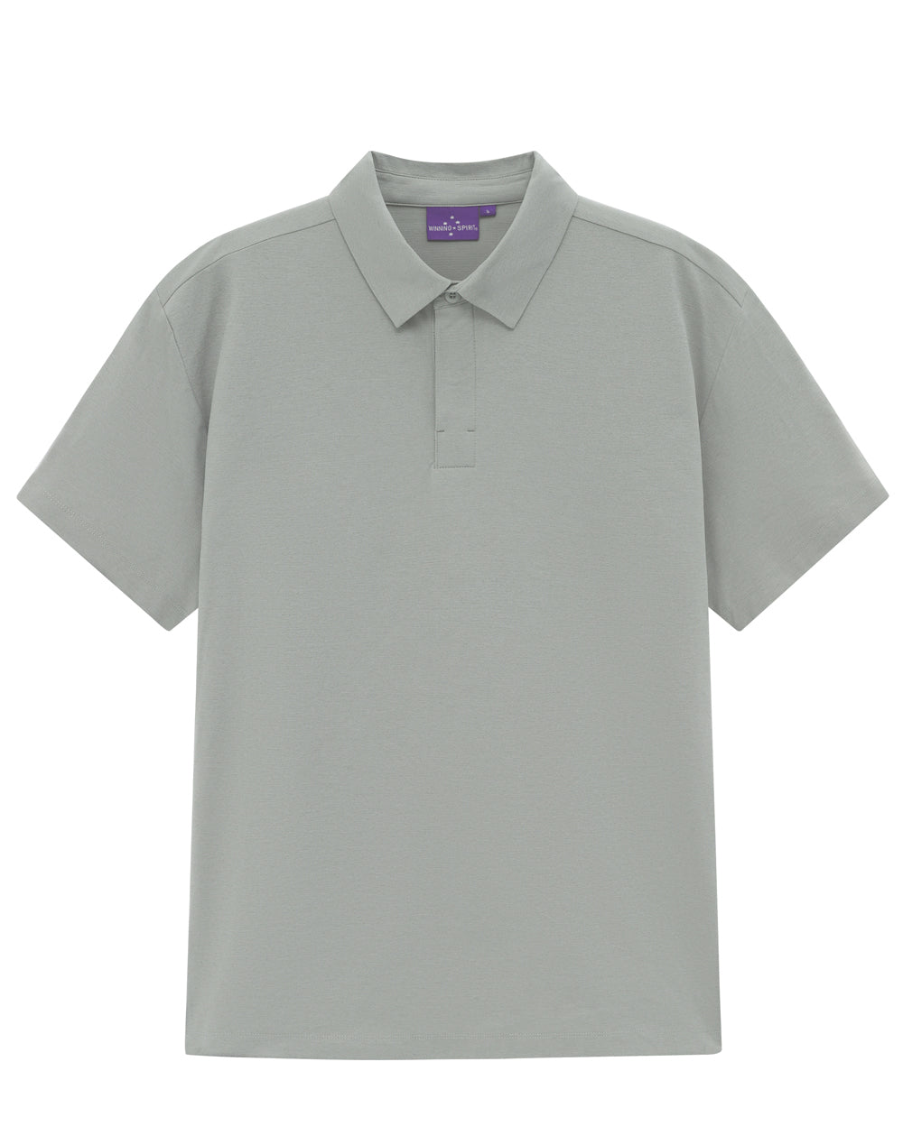 Mens High Performance Graphene Polo - Silver Grey