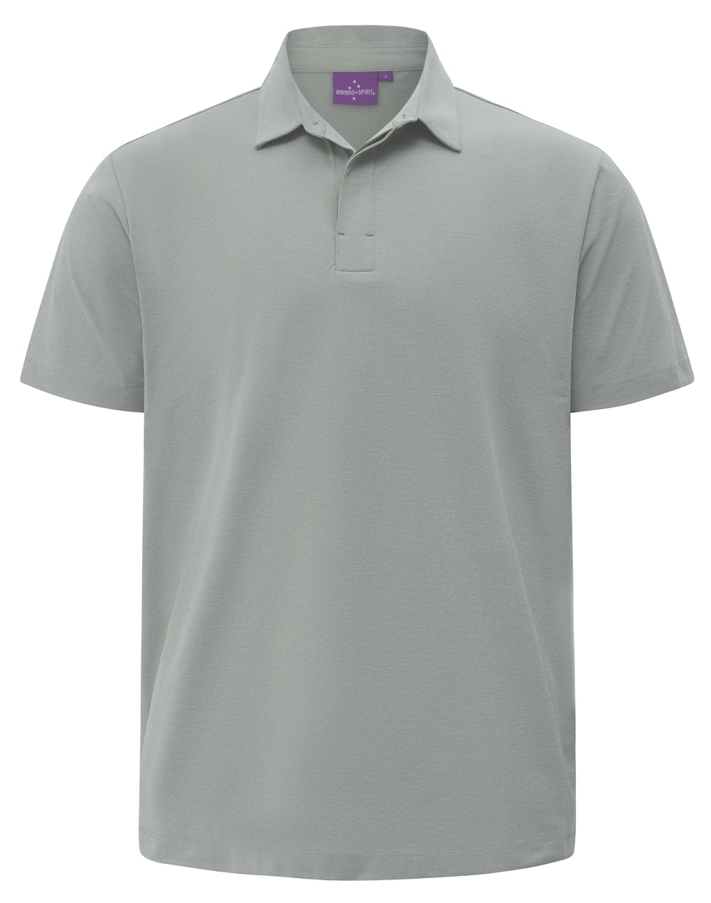 Mens High Performance Graphene Polo - Silver Grey