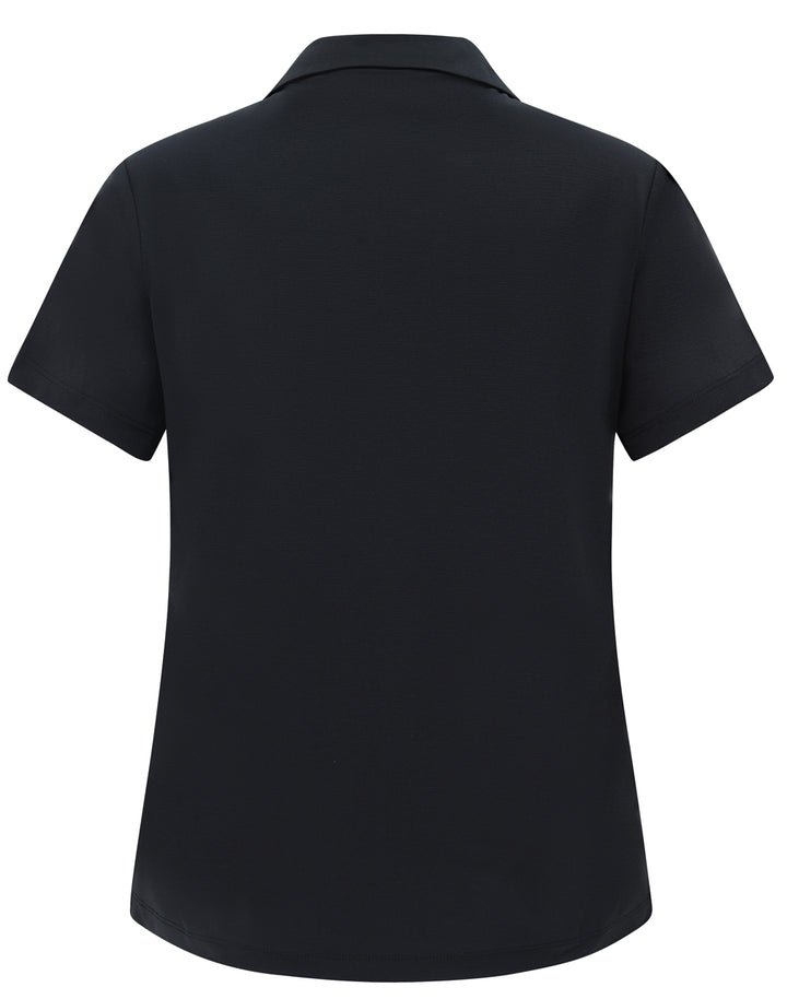 Womens High Performance Graphene Polo - Black
