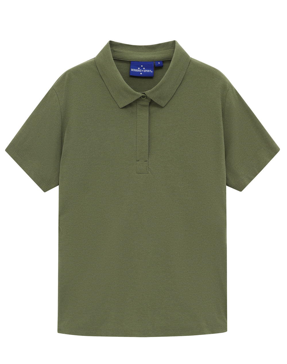 Womens High Performance Graphene Polo - Olive Green