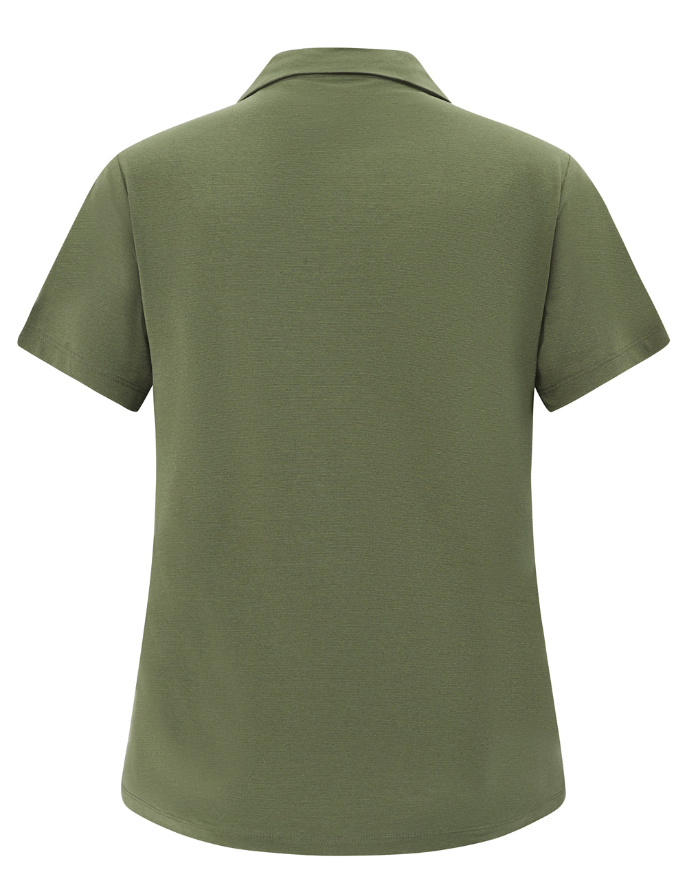 Womens High Performance Graphene Polo - Olive Green