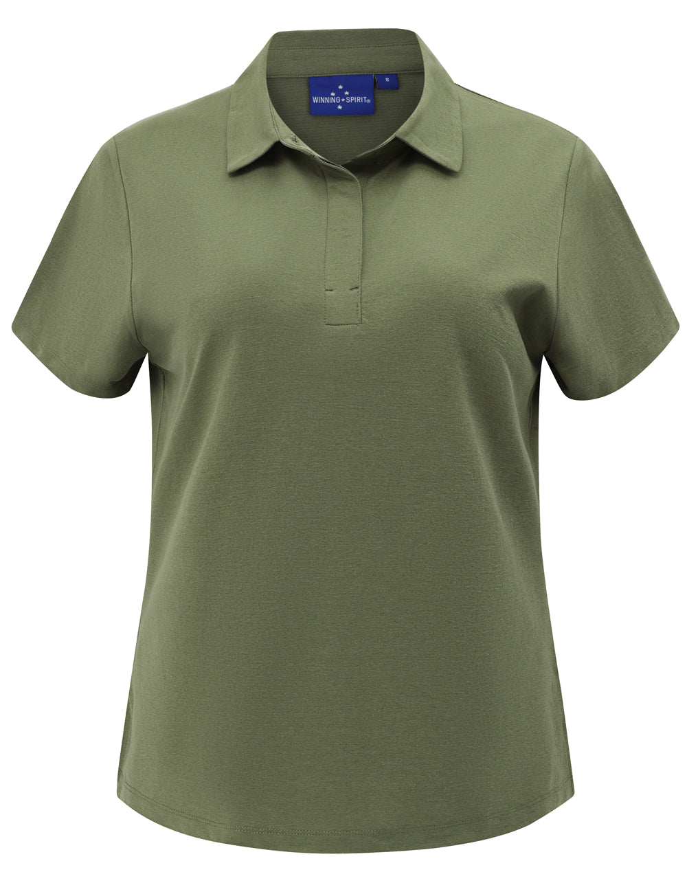 Womens High Performance Graphene Polo - Olive Green