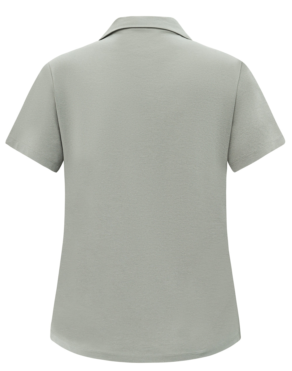 Womens High Performance Graphene Polo - Silver Grey