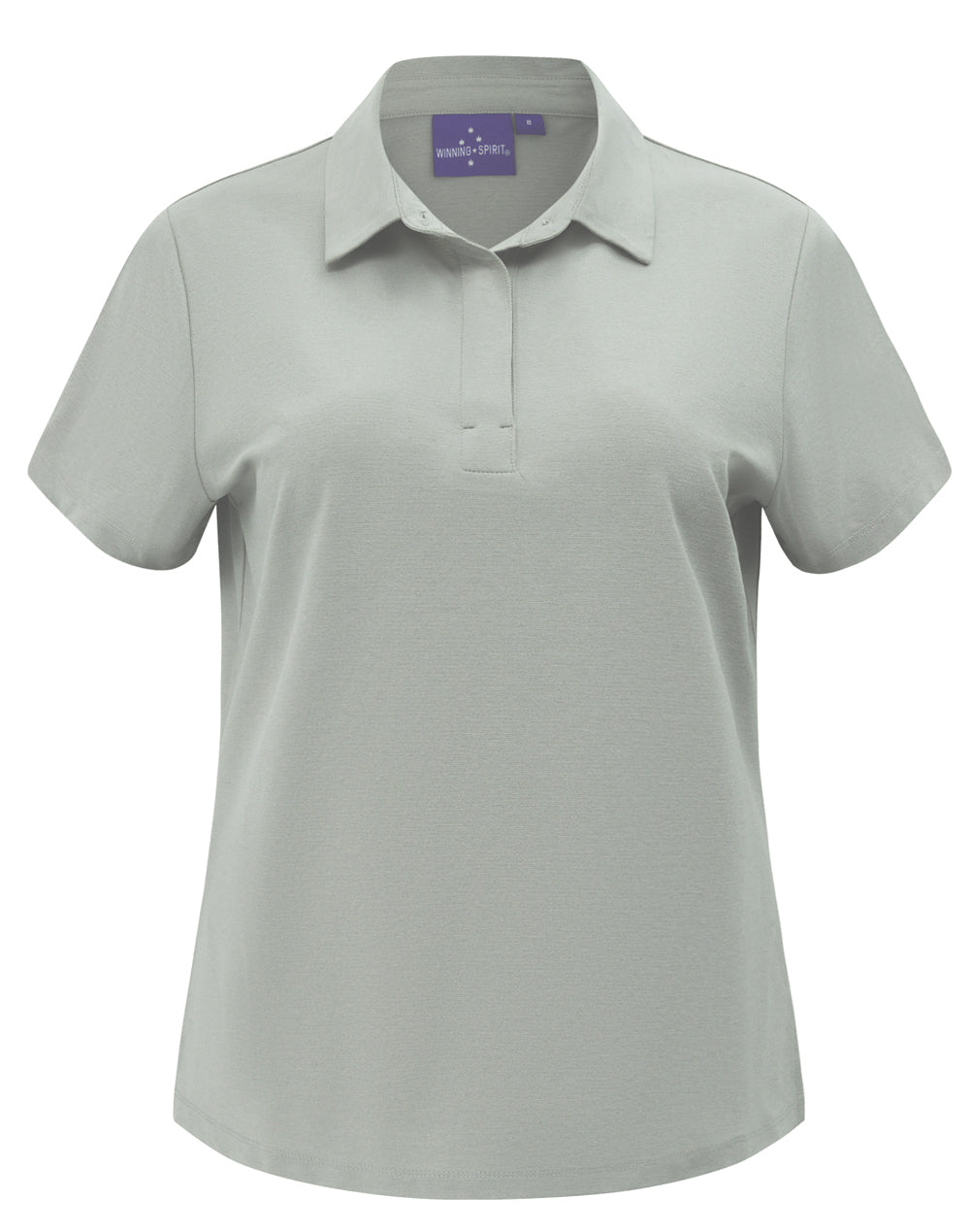Womens High Performance Graphene Polo - Silver Grey