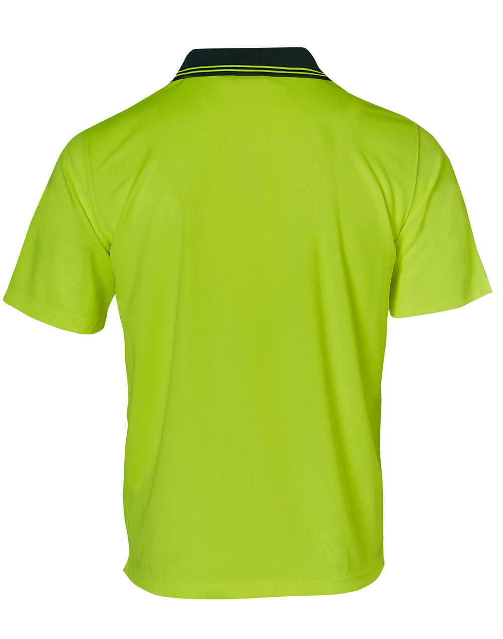 High Visibility Cooldry Short Sleeve Polo - FluoroYellow Bottle