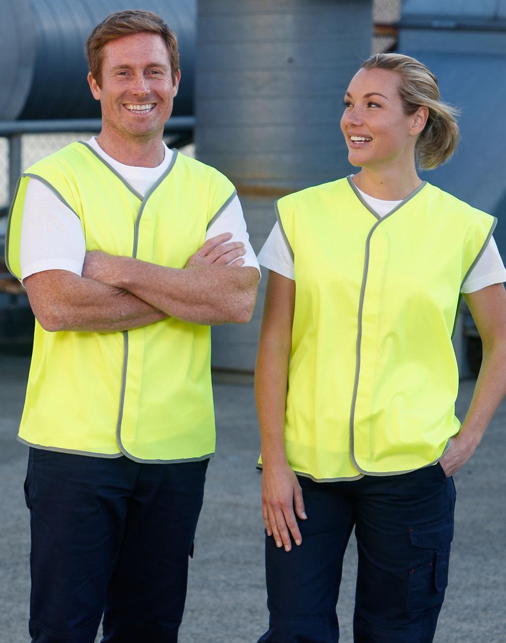 Hi-Vis Safety Vest - Fluoro Yellow