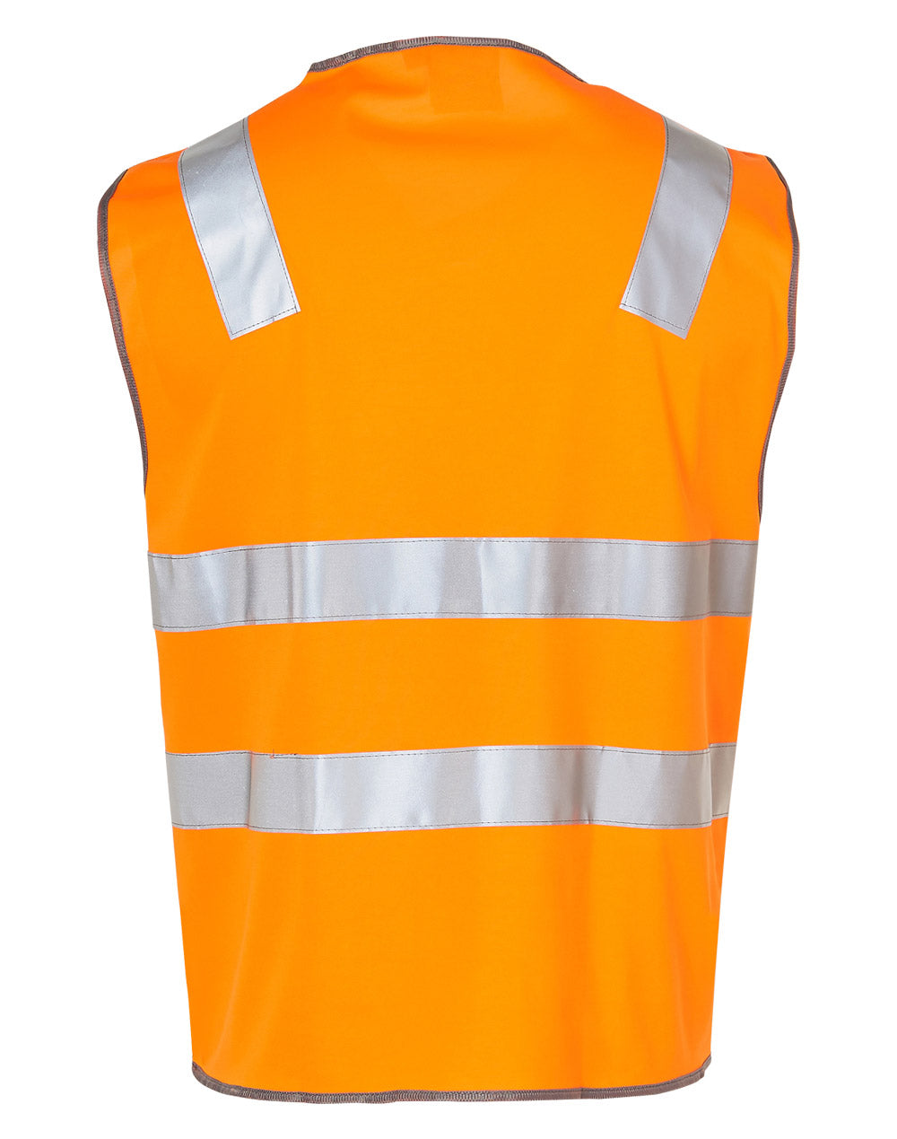Hi-Vis Safety Vest - FluoroOrange Silver